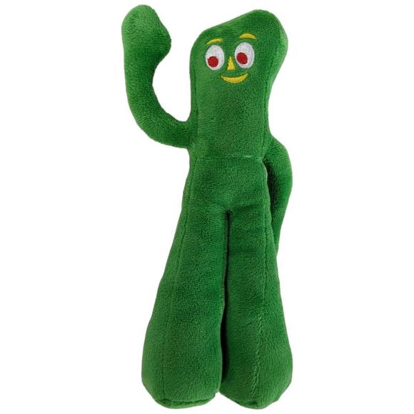 Kids Game Multipet Gumby Plush Filled Dog Toy Green 9 inch Funny Gelatinous - Picture 2 of 7